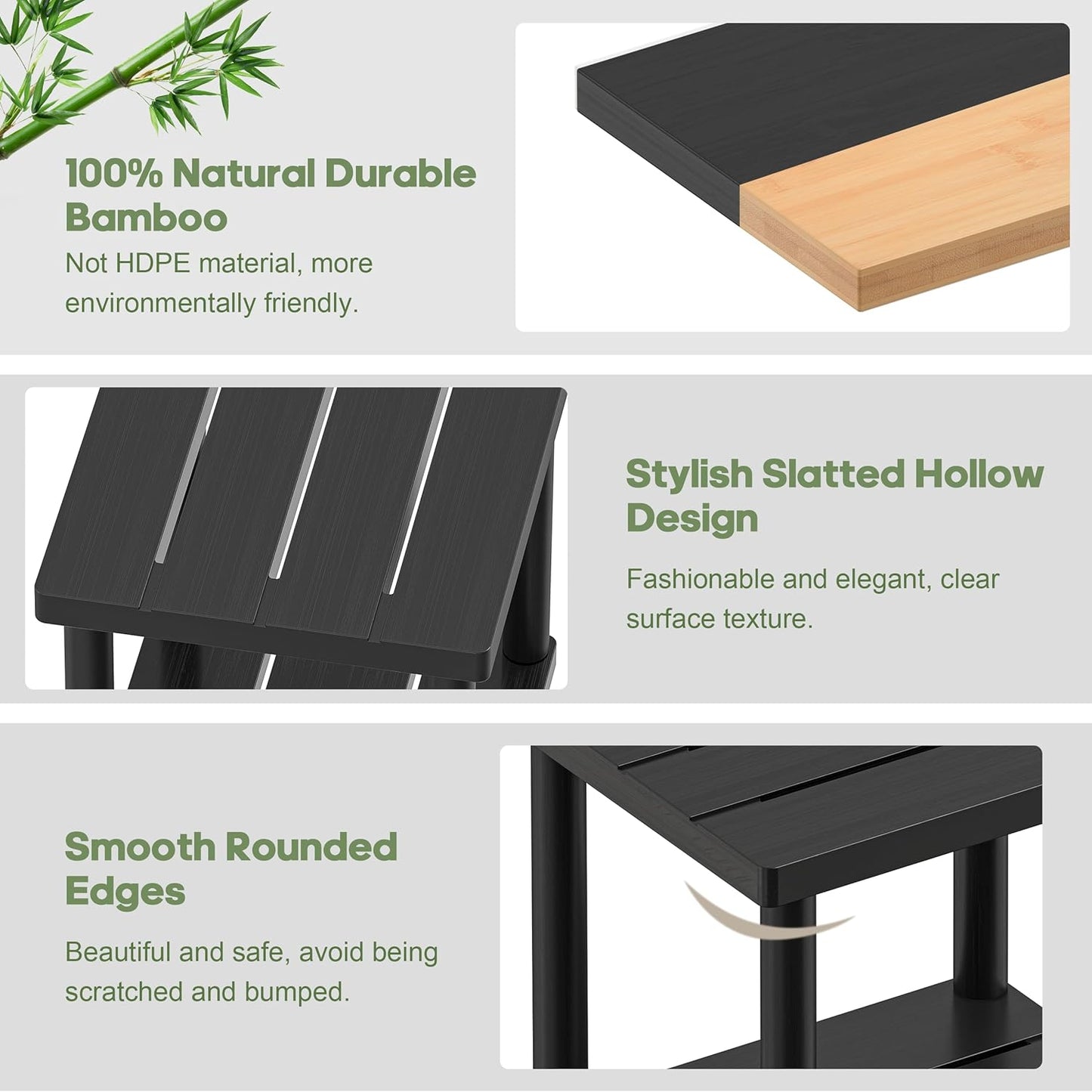 Outdoor Side Table, 2-Tier Small Outdoor Table for Patio