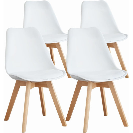 OLIXIS Set of 4 Dining Kitchen Mid-Century Modern Chairs